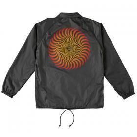 Spitfire Bighead Classic Swirl Fade Youth Coaches Jacket - Black/Red/Gold