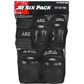 187 Jr. Six Pack Pad Set - Black