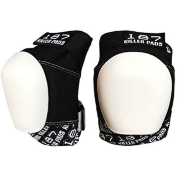 187 Pro Knee Pads - Black/White | SoCal Skateshop