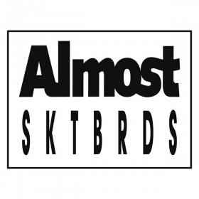 Almost Tailered Sticker - White/Black