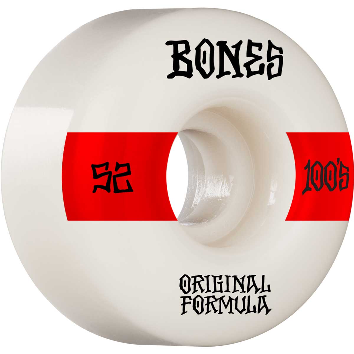 Bones 100's #4 V5 Sidecut Skateboard Wheels White 52mm 