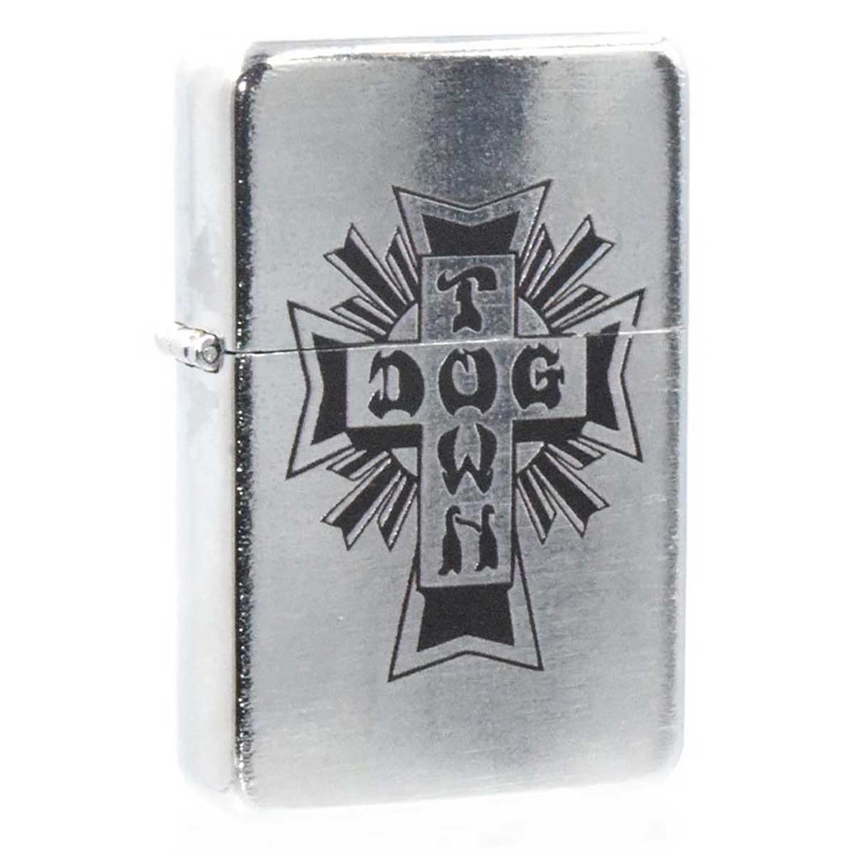 Dogtown Cross Logo Flip Top Metal Lighter | SoCal Skateshop