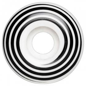 55mm 101a Madness Hazard Swirl CP Radial Wheels - White