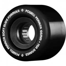 66mm 75a Powell Peralta Snakes 02 Cruiser Wheels - Black