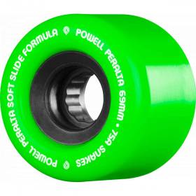 66mm 75a Powell Peralta Snakes 02 Cruiser Wheels - Green