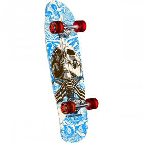 Powell Peralta Mini Skull & Sword Complete Skateboard - Blue 8x30