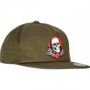 Powell Peralta Ripper Snapback Hat Military Green