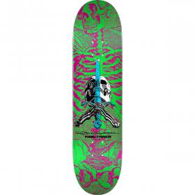 8x31.45 Powell Peralta Ray Bones Skull & Sword Deck - Pink/Green