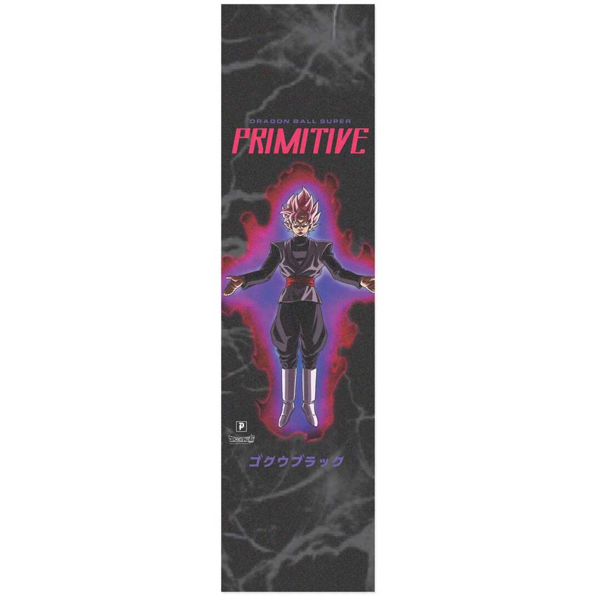 Primitive X Dragon Ball Goku Black Rose Graphic Skateboard Griptape - Black 9x33 | SoCal Skateshop