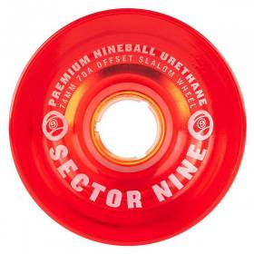 74mm 78a Sector 9 Nine Balls Longboard Wheels - Red