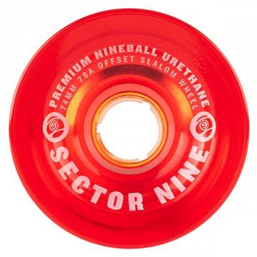 Sector 9 Nine Balls Longboard Wheels - Red 74mm 78a | SoCal Skateshop