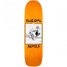 8.5x32.075 Suicidal Skates Pool Skater Pool Deck - Orange Stain