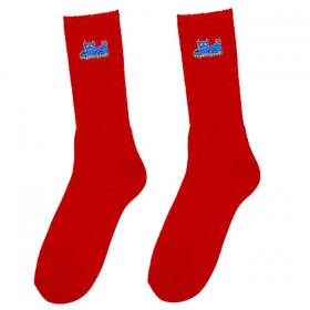 Toy Machine Devil Cat Crew Socks - Red