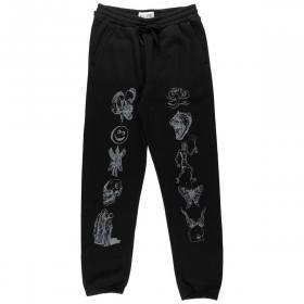 Welcome Emblem Sweatpants - Black/Sage