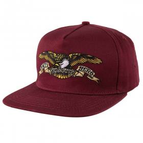 Antihero Eagle Snapback Hat - Dark Red