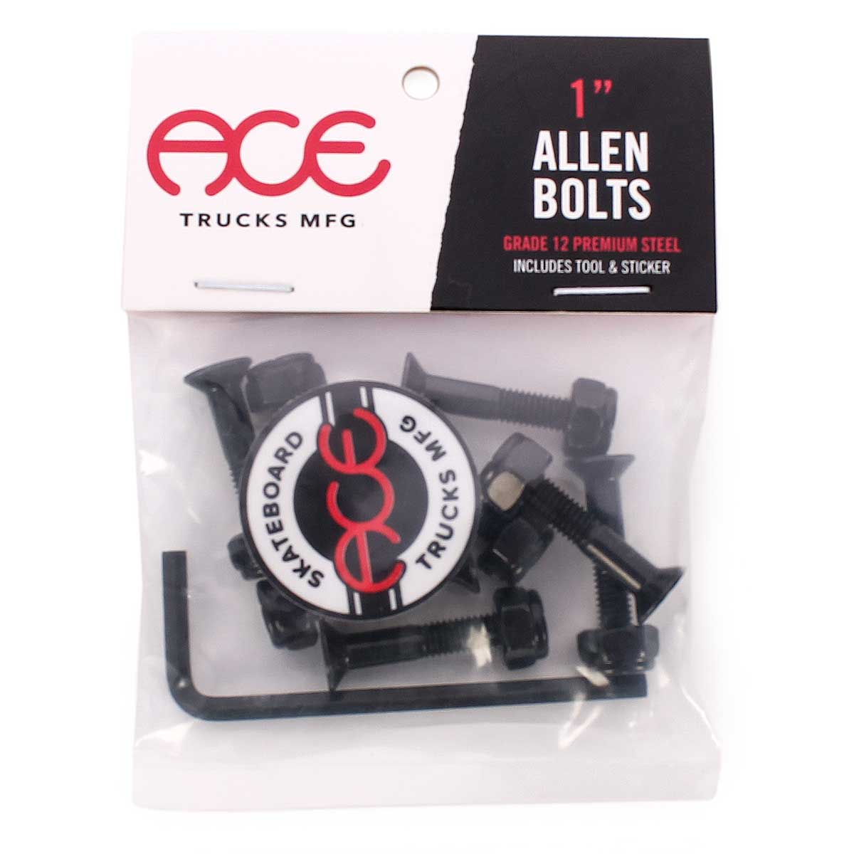 Ace Trucks Skateboard Hardware - Black 7/8