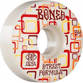 54mm 103a Bones STF V3 Slims Retros Wheels - White