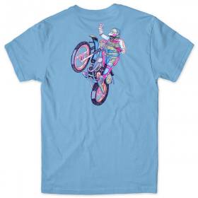 Chocolate Psych Bike Youth T-Shirt - Carolina Blue