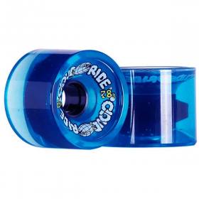 69mm 78a Cloud Ride Cruiser Wheels - Clear Midnight Blue