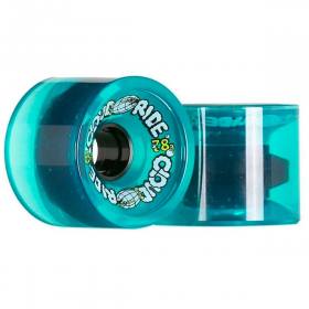 69mm 78a Cloud Ride Cruiser Wheels - Clear Turquoise