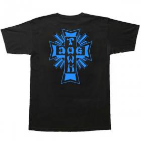 Dogtown Cross Logo T-Shirt - Black/Blue