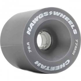 77mm 76a/90a Hawgs Cheetah Dual-Duro Longboard Wheels - Grey/Purple