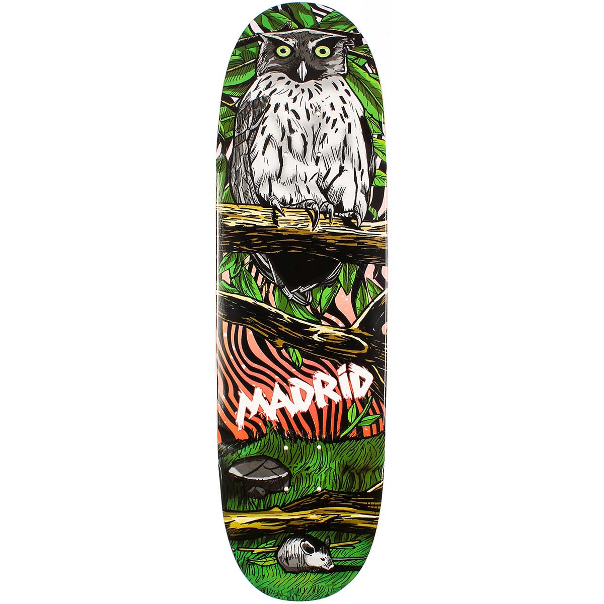 Madrid Space Owl Shaped Skateboard Deck Skateboard Deck 8 625x32 75 Socal Skateshop