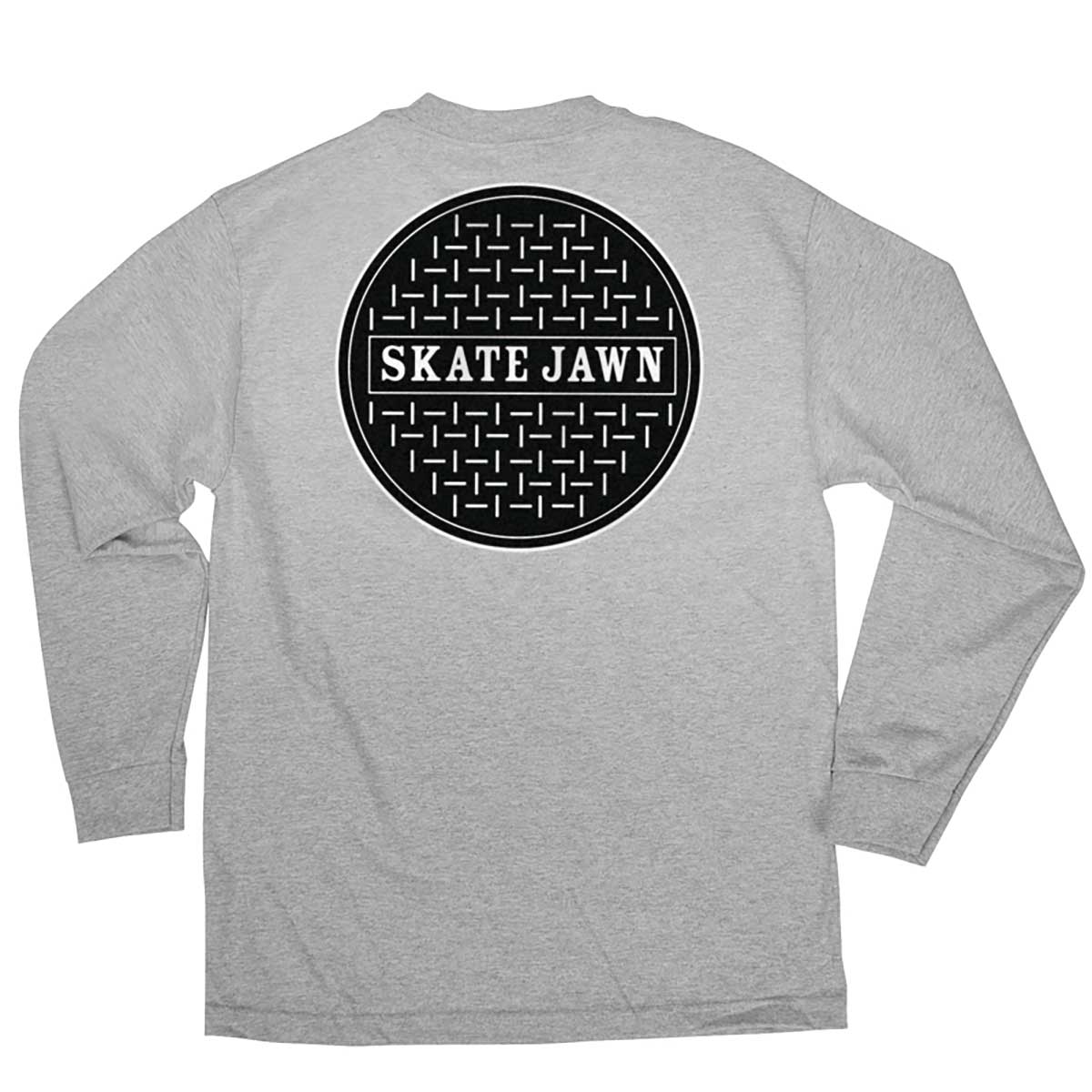OJ Wheels Skate Jawn Long Sleeve T-Shirt - Heather Grey