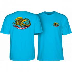 Powell Peralta Oval Dragon Youth T-Shirt - Turquoise