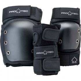 Pro-Tec Youth Street Open Back 3-Pack Combo - Black