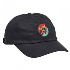Santa Cruz Women's Double Dot Unstructured Low Strapback Hat - Black