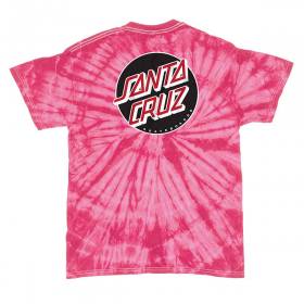 Santa Cruz Other Dot T-Shirt - Twist Pink w/ Black/Red