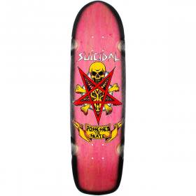 8.75x32.5 Suicidal Skates Possessed To Skate Pool Deck - Pink Stain/Black Fade