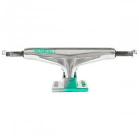 8.125" Tensor 5.5 Reg Aluminum Stencil Mirror Trucks - Raw/Green Fade