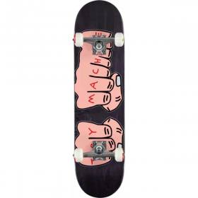 Toy Machine Fists Complete Skateboard - Black Stain 7.75x31.75