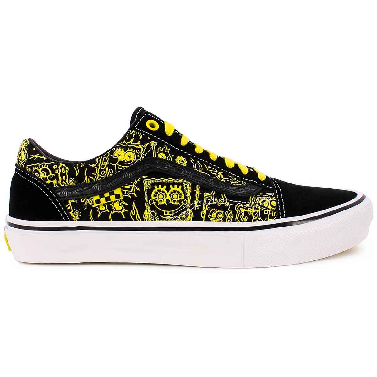 لعبة المتزوجين Vans X Spongebob Squarepants Old Skool Shoes - Black/Yellow لعبة المتزوجين