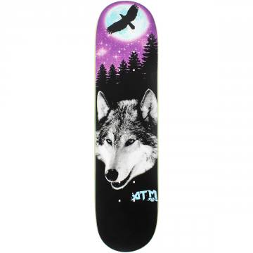 ATM Click Wrex Cook Circus Shaped Skateboard Deck - Green Stain