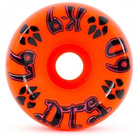 60mm 97a Dogtown K-9 80's Single Conical Wheels - Neon Orange