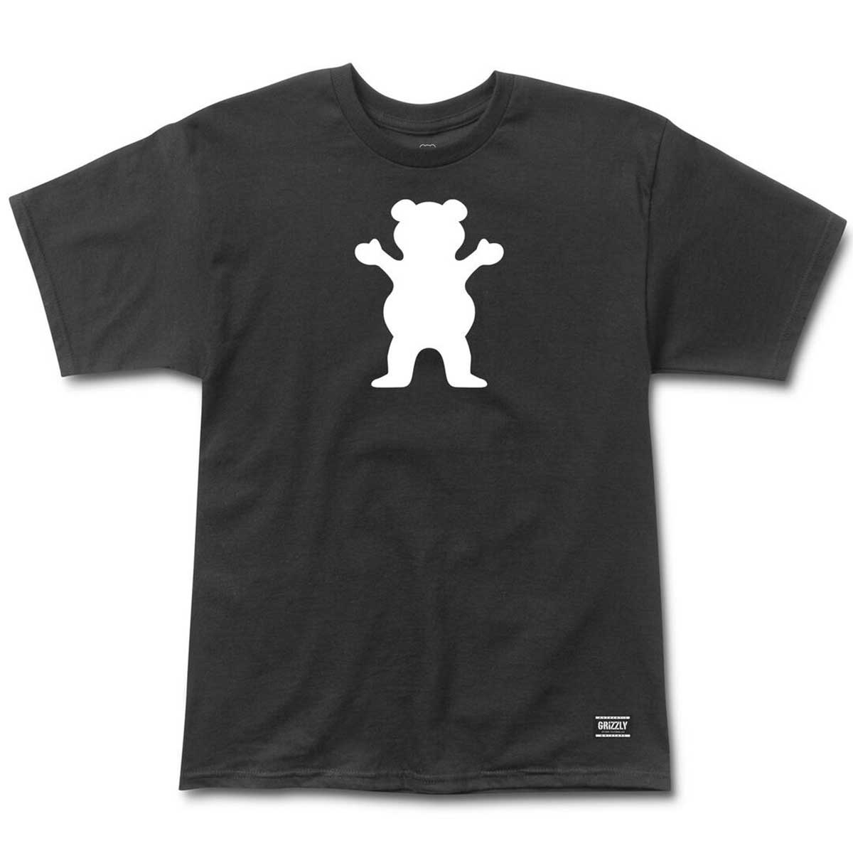Grizzly OG Bear T-Shirt - Black/White | SoCal Skateshop