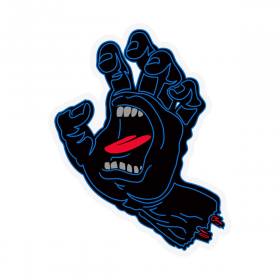Santa Cruz Void Hand Mylar Sticker - Blue/Red 5.5" x 7"