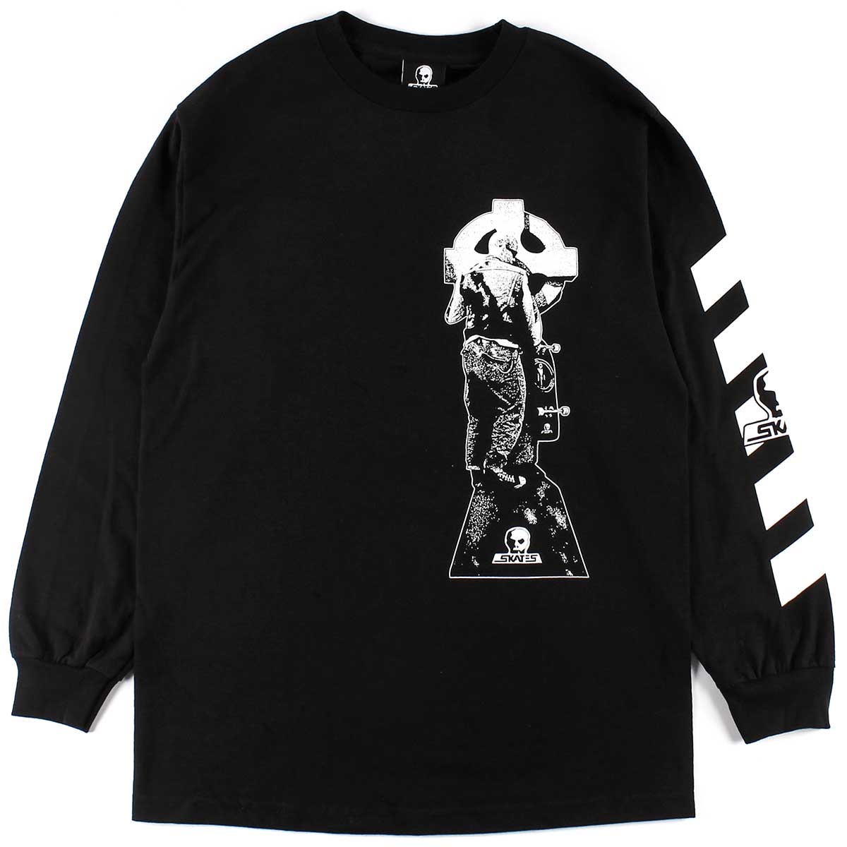 Skull Skates Duane Peters Cross Long Sleeve T-Shirt - Black | SoCal ...