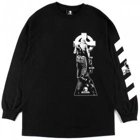 Skull Skates Duane Peters Cross Long Sleeve T-Shirt - Black