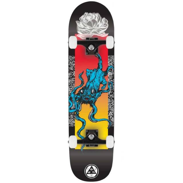 Welcome Skateboards Talisman Skateboard Sticker skate snow board black gold 
