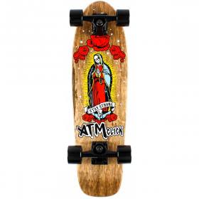 ATM Click Mary Reissue Cruiser Complete Skateboard - Brown Stain 7.6x27