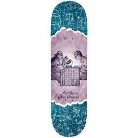 8.06x31.91 Antihero Chris Pfanner It's A Sign Deck - Teal Stain