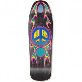 9.88x32.25 Black Label John Lucero Street Thing Shaped Deck - Black Stain