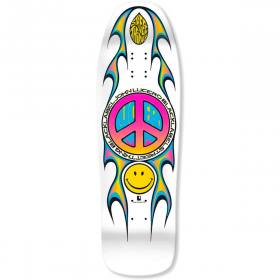 9.88x32.25 Black Label John Lucero Street Thing Shaped Deck - White Dip