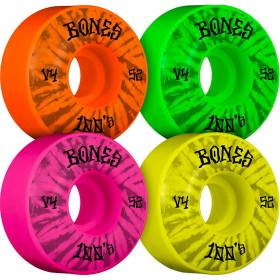 52mm 100a Bones 100s V4 Wide OG #5 Wheels - Party Pack