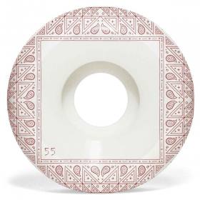 55mm 99a Chocolate Bandana Conical Wheels - White
