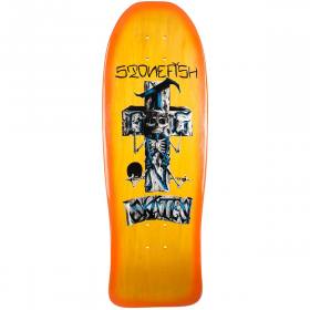 10.125x30.325 Dogtown Stonefish Re-Issue Deck - Yellow Stain/Orange Fade